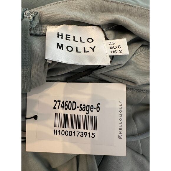 Hello Molly Kiss The Girl Midi Dress Sage Size 2 NWT! - Picture 5 of 8